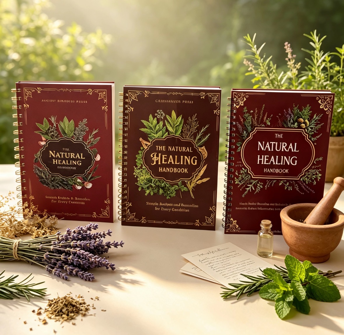 Herbal Wellness Recipes - The Natural Healing Handbook, 3‑Version Herbal
