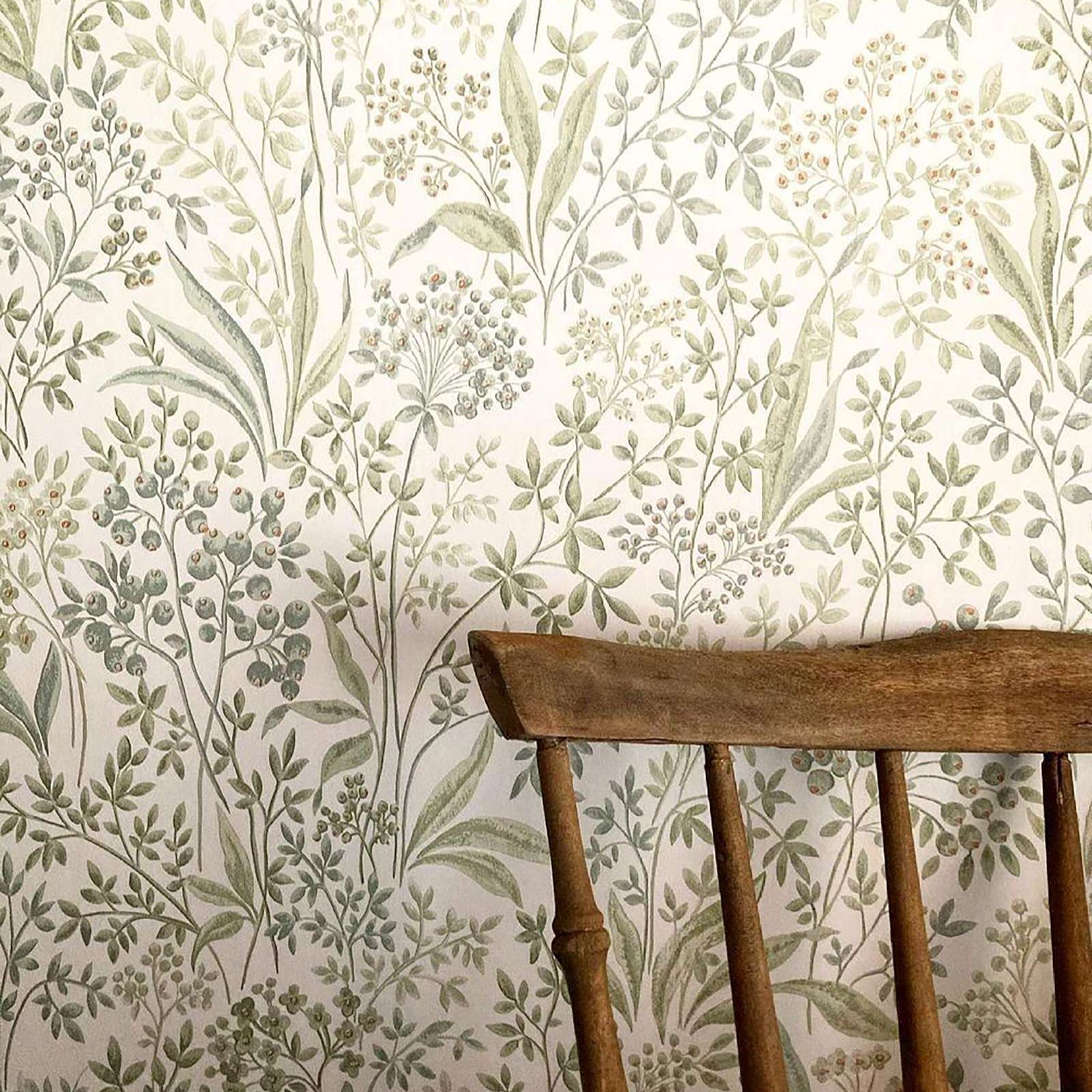 Watercolor Painted Nocturne wa - Herbal Wallpaper recension och pris