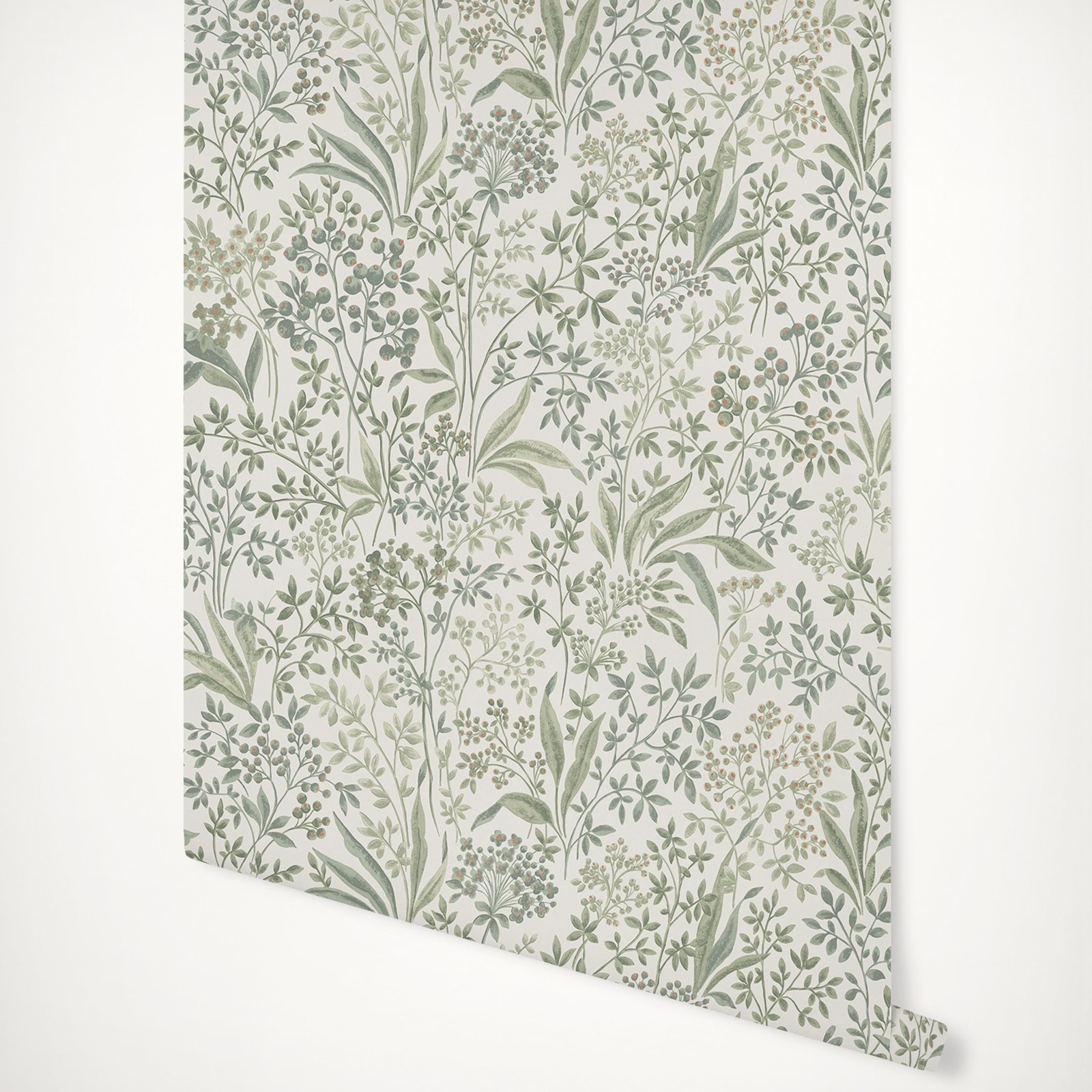 Watercolor Painted Nocturne wa - Herbal Wallpaper recension och pris