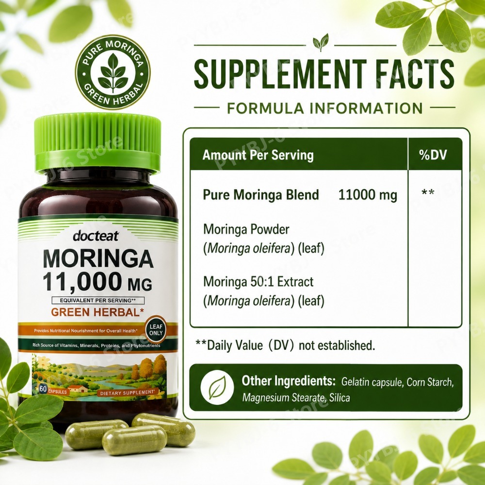 Moringa 11000mg Green Herbal S - Green Herbal Wellness recension och pris