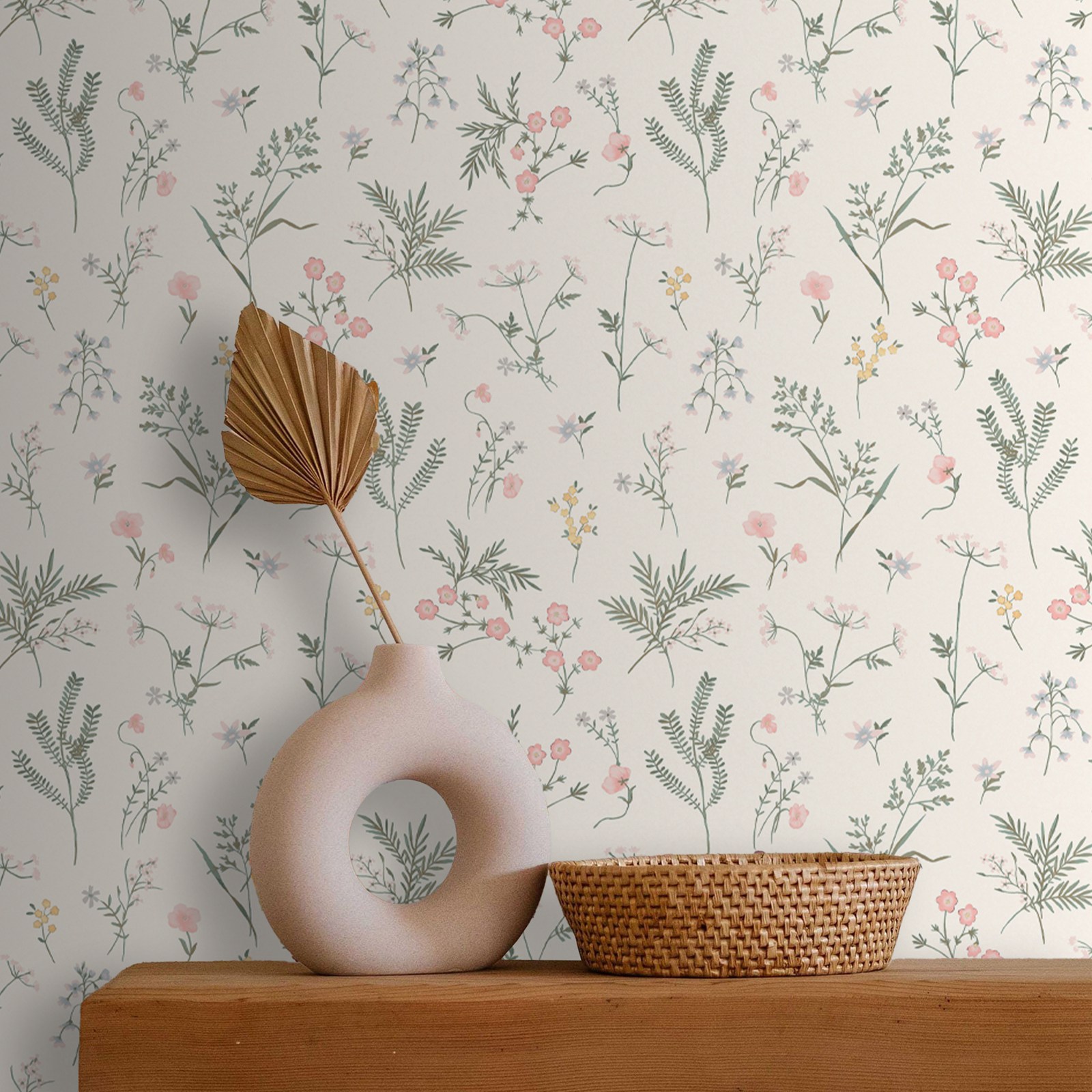 Crosswell Coral Pink Botanical - Herbal Wallpaper recension och pris
