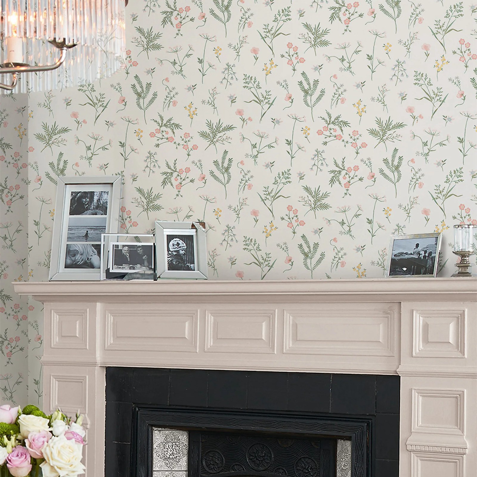 Crosswell Coral Pink Botanical - Herbal Wallpaper recension och pris