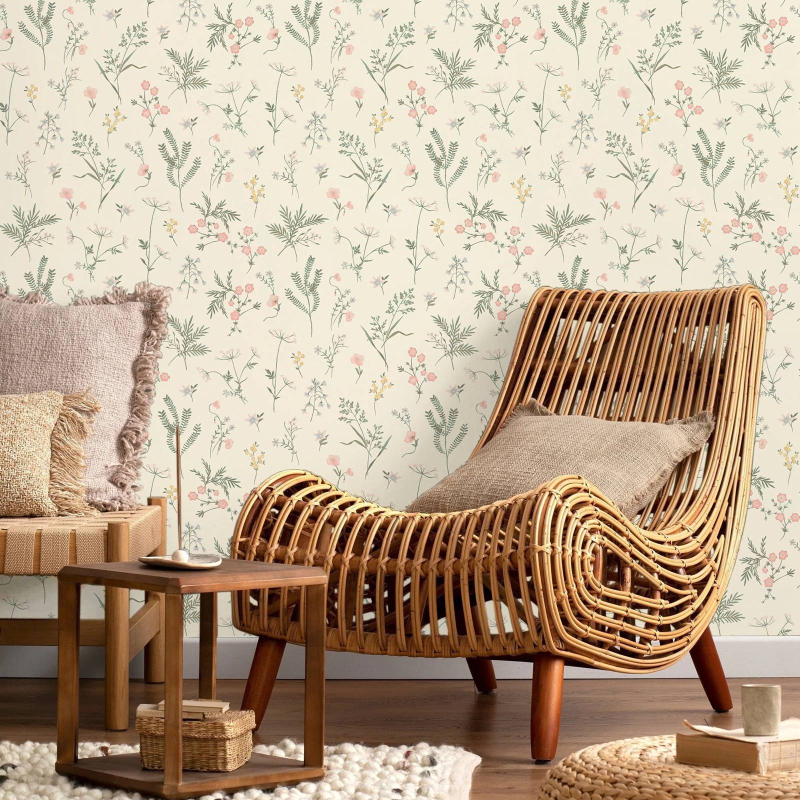 Crosswell Coral Pink Botanical - Herbal Wallpaper recension och pris