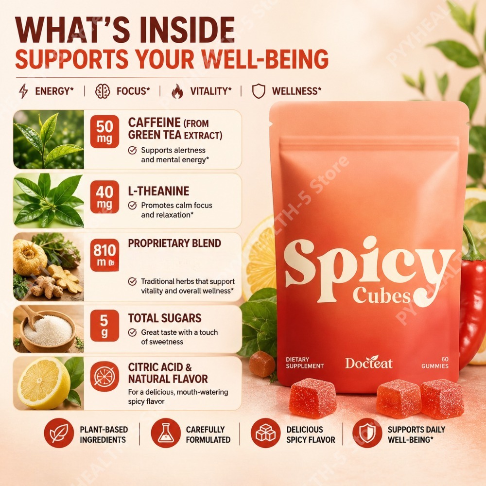 Adult Energy Gummies with Gree - Green Herbal Wellness recension och pris