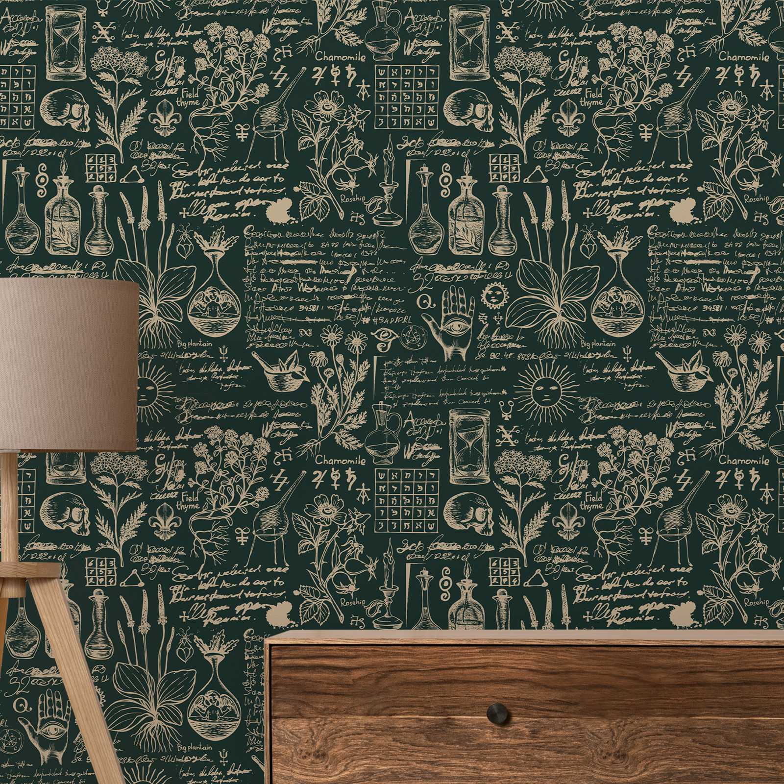 Green Medicine And Herbal Wall - Herbal Wallpaper recension och pris
