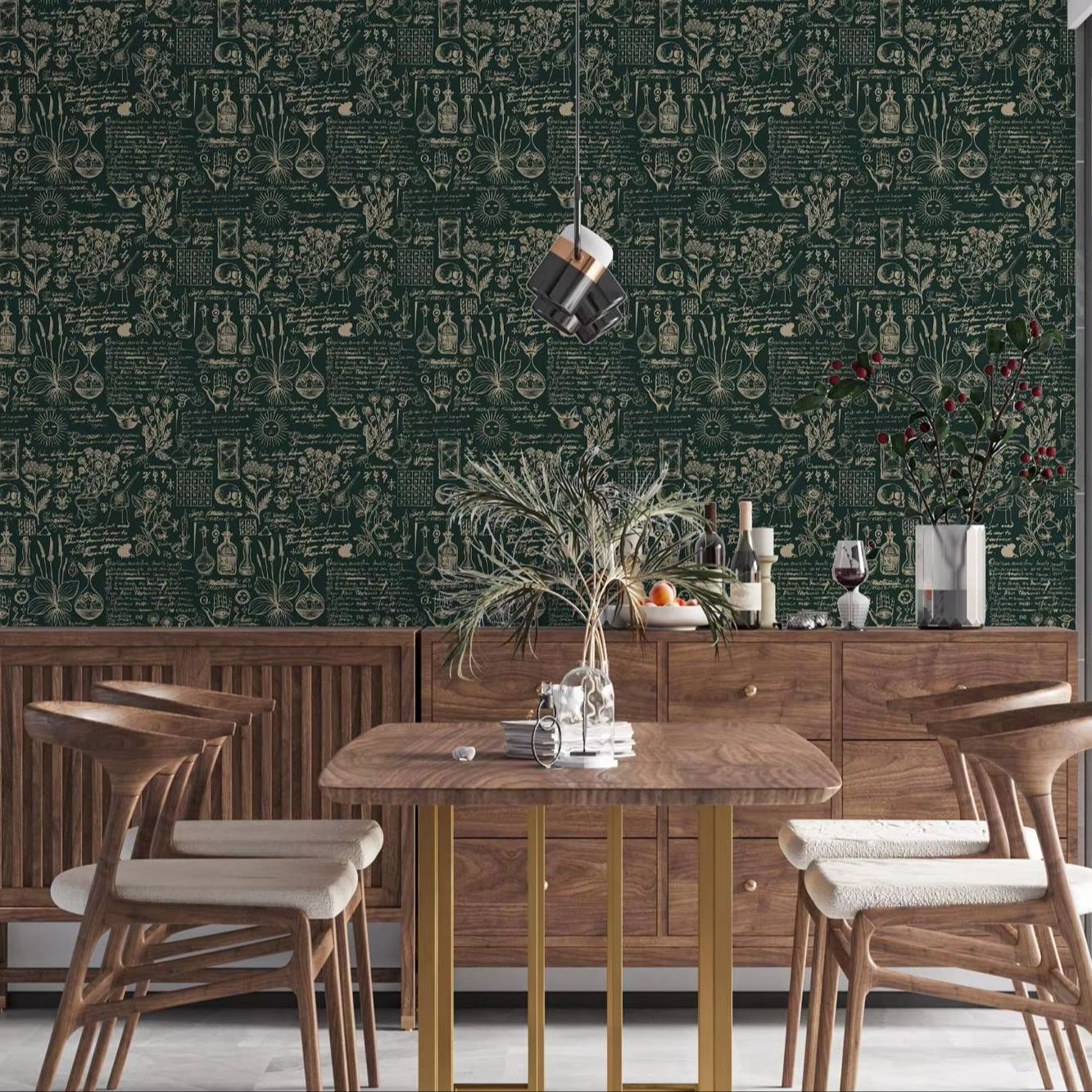 Green Medicine And Herbal Wall - Herbal Wallpaper recension och pris