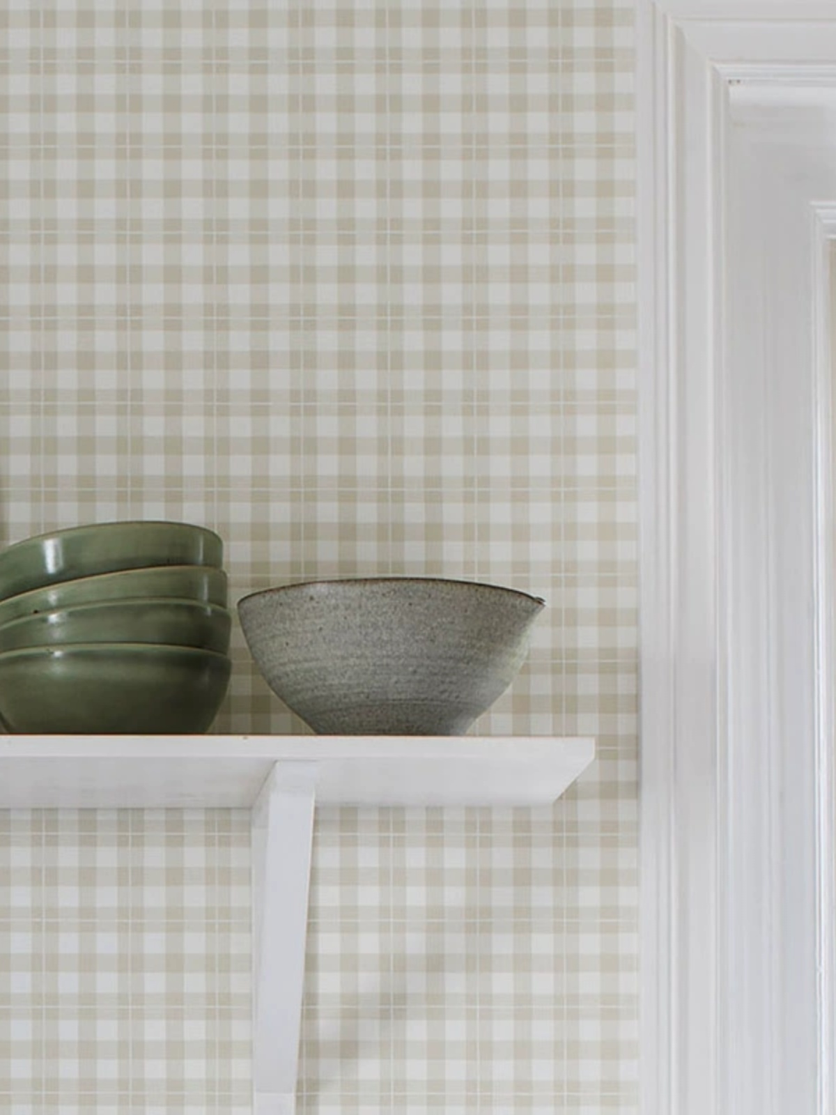 custom Modern minimalist grid  - Herbal Wallpaper recension och pris